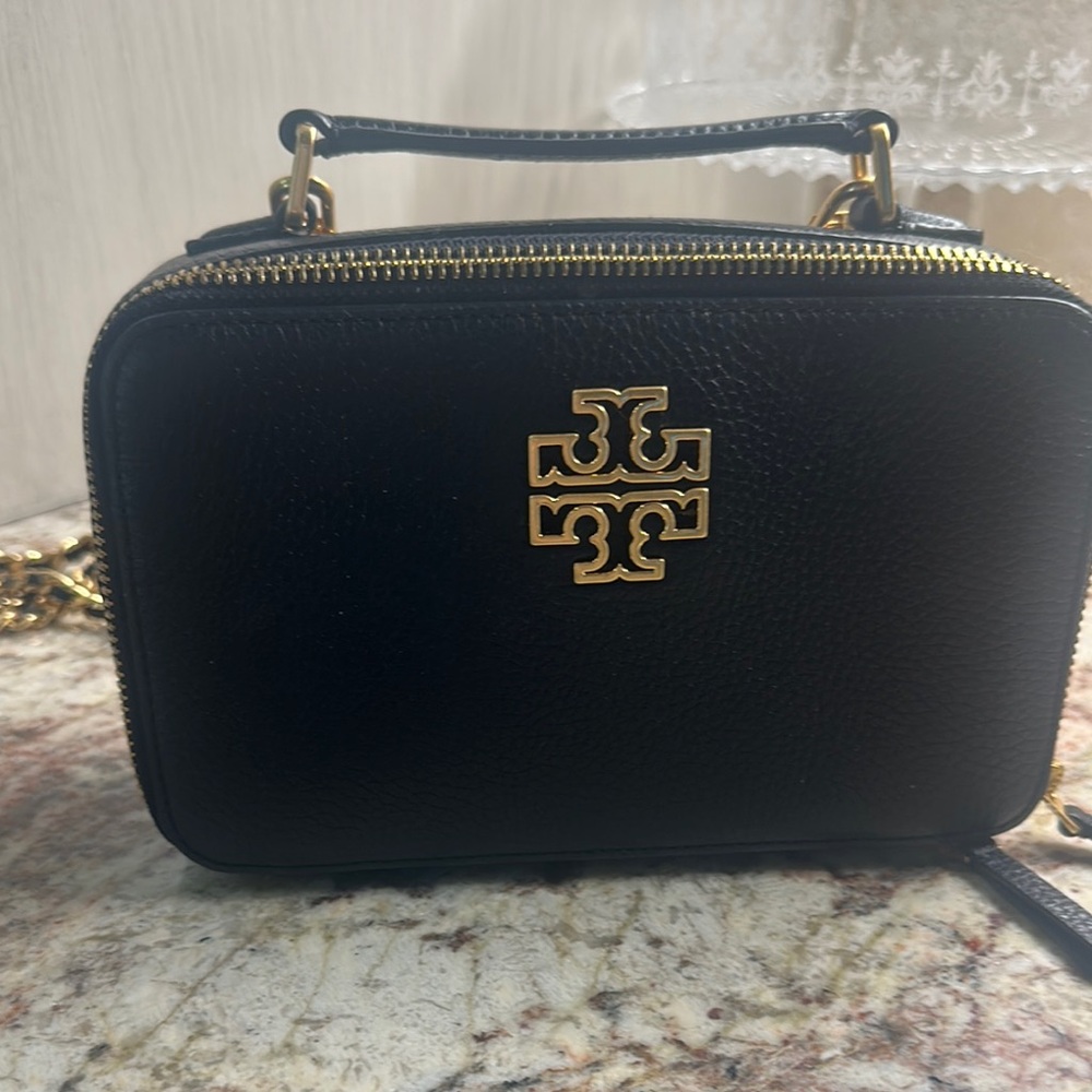 Tory Burch Black Leather Crossbody Bag